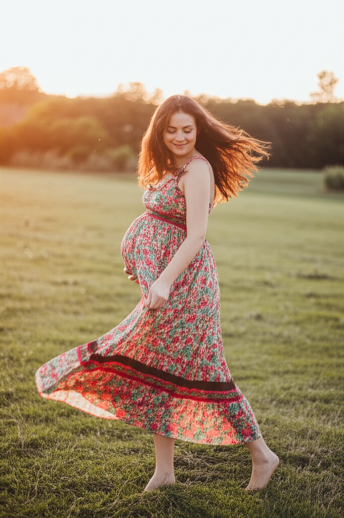 Boho Floral Gown - alternate view